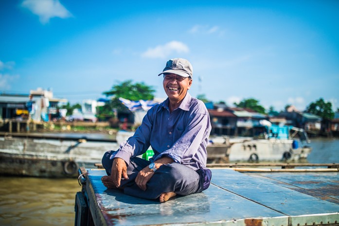 smiling man