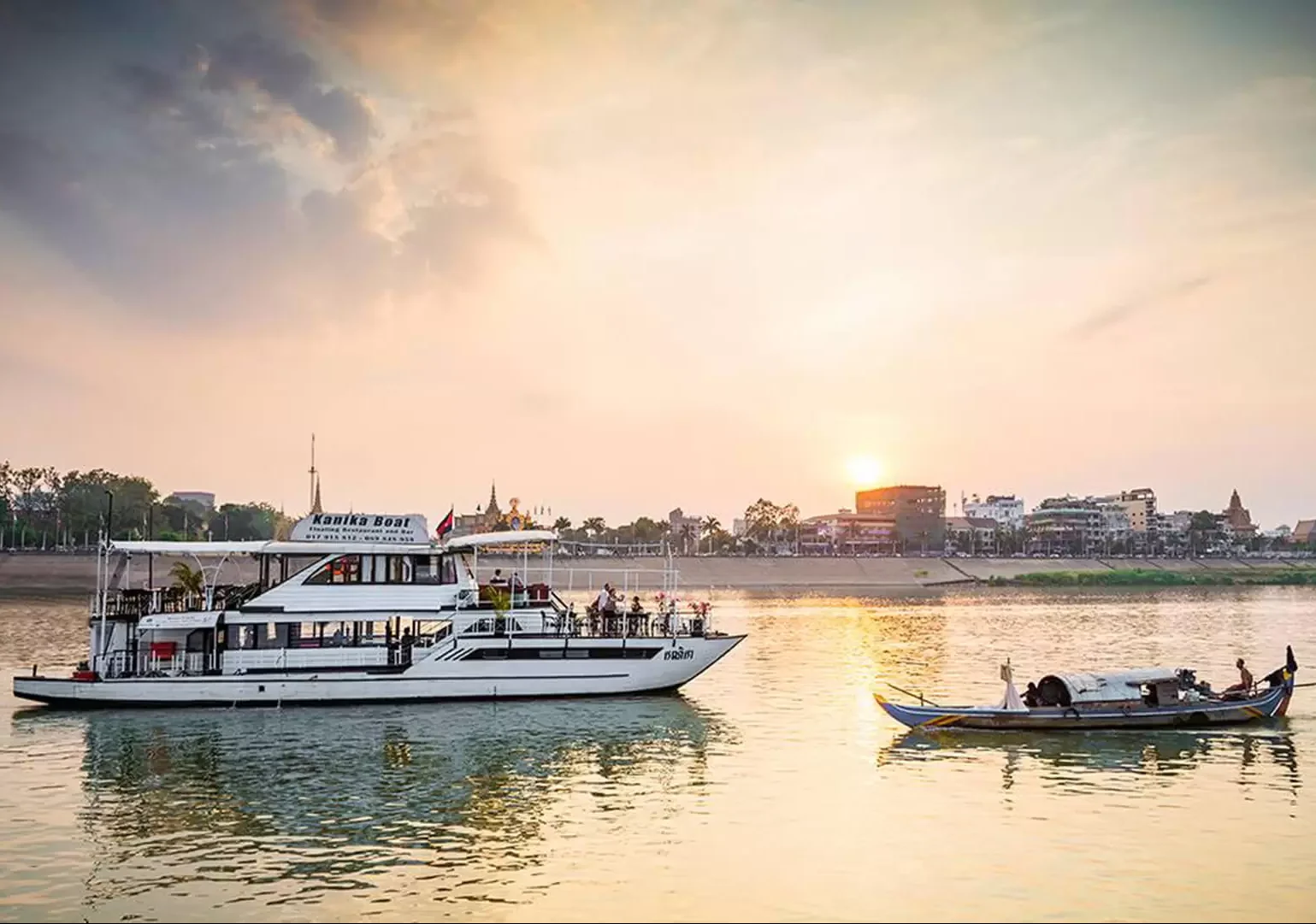 Mekong River Sunset Cruise and Fisherman's Village Experience - Luxperia Travel